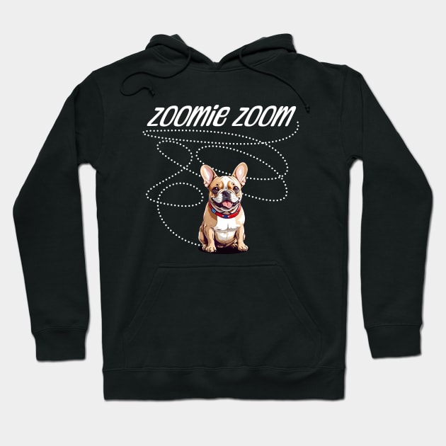 Zoomie Zoom French Bulldog Hoodie by CandyApparel